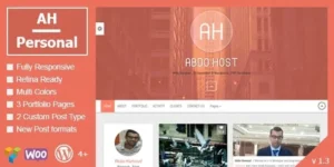 AH Personal Creative Resume Blog Theme 1.3破解版主题