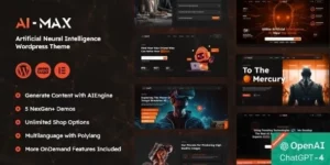 AI MAX Artificial Neural Network WordPress Theme 1.0.3破解版主题