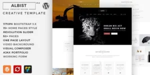 ALBIST Creative Multipurpose WordPress Theme 1.0破解版主题