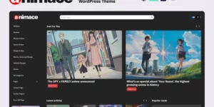 ANIMACE Anime and Manga WordPress Theme 1.0.0破解版主题