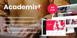 Academist Education Learning Management System Theme 1.13破解版主题