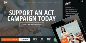 Act Nonprofit Charity Theme 3.1.4破解版主题