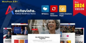 Actavista  – A Responsive Political WordPress Theme For Politicians and Political Organizations 4.6破解版主题