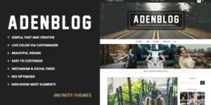 Aden A WordPress Blog Theme 3.1.7破解版主题