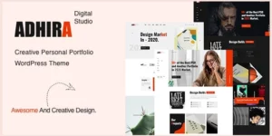 Adhira Creative Agency Portfolio WordPress Theme 1.0破解版主题