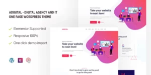 Adigital Digital Agency and IT One page WordPress Theme 1.0.0破解版主题