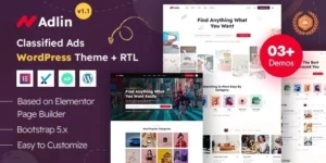 Adlin Classified Ads Listing WordPress Theme 1.3破解版主题