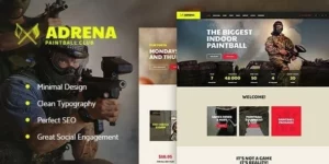 Adrena | Airsoft Club Paintball WordPress Theme 1.2.4破解版主题