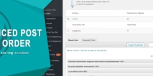 Advanced Post Types Order 5.3.2破解版插件