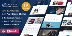 Advisom | Law Firm WordPress Theme 1.1破解版主题