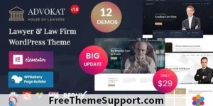 Advokat Lawyer Law Firm WordPress Theme 1.8.7破解版主题