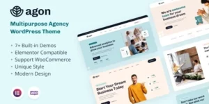 Agon Multipurpose Agency WordPress Theme 1.0.5破解版主题