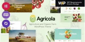 Agricola Agriculture and Organic Farm WordPress Theme 1.9.0破解版主题