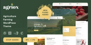 Agriox Agriculture Farming WordPress Theme 1.2.1破解版主题