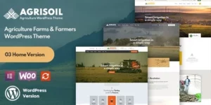 Agrisoil Agriculture Organic Farm WordPress Theme 1.0.0破解版主题