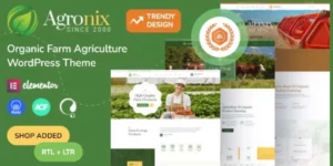 Agronix Organic Farm Agriculture WordPress Theme 1.0破解版主题