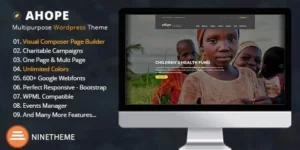 Ahope Nonprofit WordPress Theme 2.5.5破解版主题