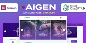 Aigen AI Inspired WordPress Blog Theme 1.2破解版主题