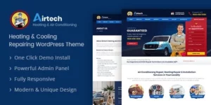 Airtech Plumber HVAC and Repair theme 3.4破解版主题