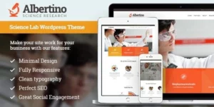 Albertino Science Laboratory Research Technology WordPress Theme 1.6.1破解版主题