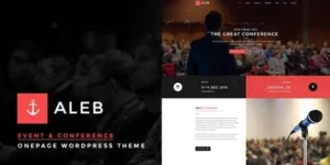 Aleb Event Conference Onepage WordPress Theme 1.3.4破解版主题