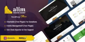Alim Islamic Institute Mosque WordPress Theme + RTL 1.4.1破解版主题