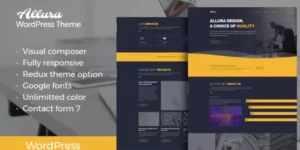 Allura Portfolio WordPress Theme 1.0破解版主题