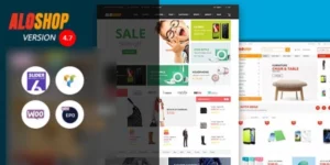 Alo Shop Mega Market RTL Responsive WooCommerce WordPress Theme 5.1破解版主题
