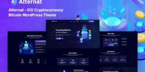 Alternat ICO Cryptocurrency Responsive Bitcoin WordPress Theme 1.0.0破解版主题