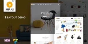 Ama.Ali Market Furniture Shop WooCommerce WordPress Theme 2.7破解版主题