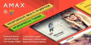 Amax — Responsive Multi-Purpose WordPress Theme 1.1.10破解版主题