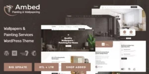 Ambed Wallpapers Painting Services WordPress Theme 1.1破解版主题