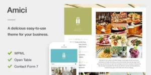 Amici A Flexible Responsive Restaurant or Cafe Theme for WordPress 1.1.3破解版主题