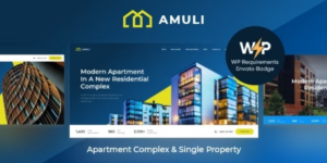 Amuli | Property Real Estate Marketplace WordPress Theme 2.3.0破解版主题
