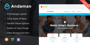 Andaman Creative Business WordPress Theme 1.1.1破解版主题