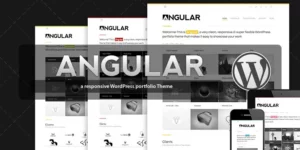Angular Responsive Portfolio 4.1破解版主题