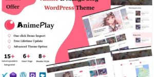 Anime Manga And Blog Magazine WordPress Theme 1.0.1破解版主题