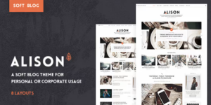 Anne Alison Soft Personal Blog Theme 1.2.0破解版主题
