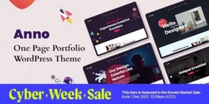 Anno One Page Portfolio WordPress Theme 1.0.5破解版主题