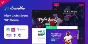 Anondho Night Club Event WordPress Theme 1.0破解版主题