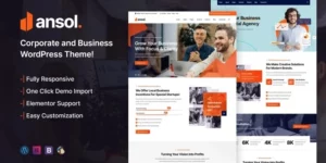 Ansol Corporate and Business WordPress Theme 1.0.0破解版主题