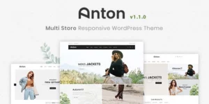 Anton Multi Store Responsive WordPress Theme 1.1.0破解版主题
