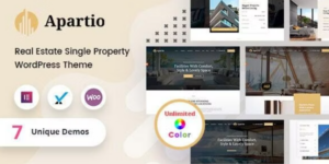 Apartio Single Property WordPress Theme + RTL 2.3破解版主题