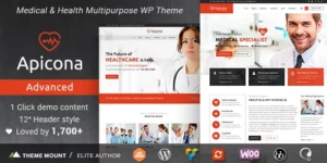 Apicona Health Medical WordPress Theme 2.3.0破解版主题