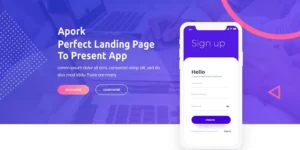 Apork Product Landing WordPress Theme 1.0.1破解版主题