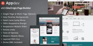 Appdev Mobile App Showcase WordPress Theme 3.9破解版主题