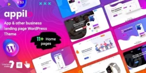 Appilo  – App Landing Page WordPress Theme 6.2.1破解版主题