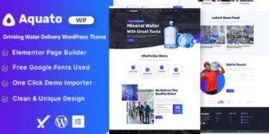 Aquato – Drinking Water Delivery WordPress Theme 1.0.0破解版主题
