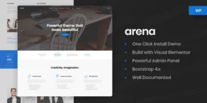 Arena Business Agency WordPress Theme 1.0.3破解版主题