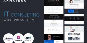 Arnatera IT Consulting Responsive WordPress Theme 1.0.1破解版主题